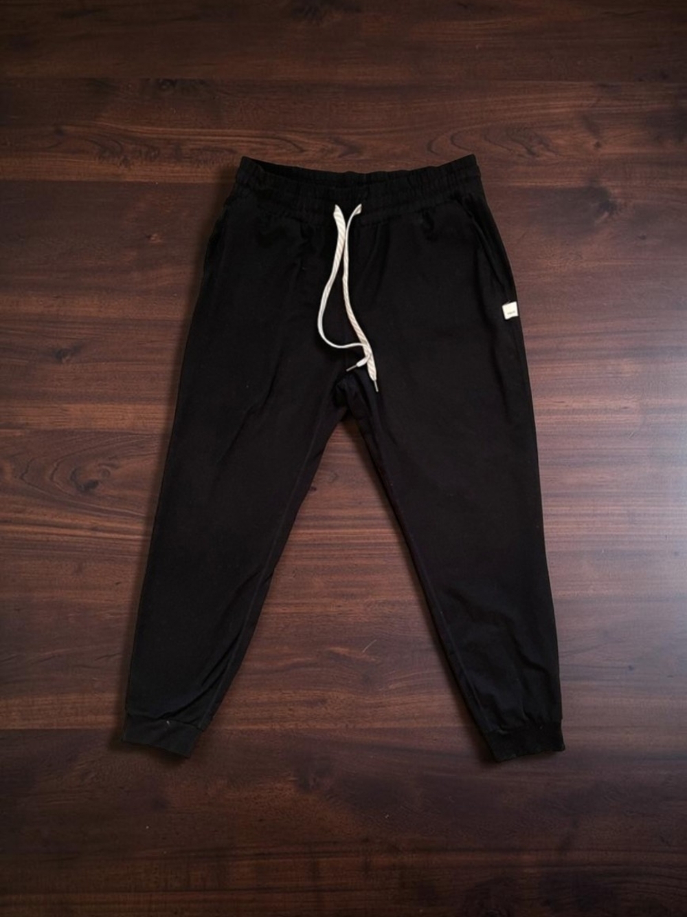 Women's Vuori Halo Black Jogger Pants with Drawstring XL